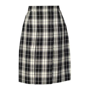 Black and White Check Skirt