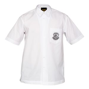 Boys Short Sleeve Shirt with school crest. 3 Pack discount NOT available online.