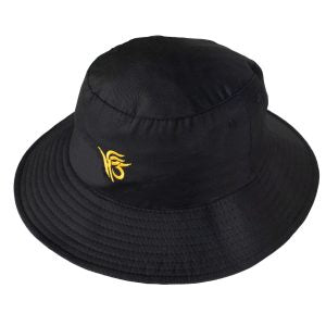 Black Bucket Hat with Emblem